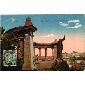 Budapest Gellert Szobor St. Gerhardus Monument Postcard
